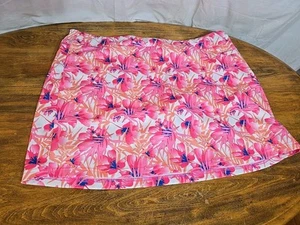 Pebble Beach Dry-Luxe Performance Tropic Pink Athletic Skirt Golf Tennis 2XL - Picture 1 of 4