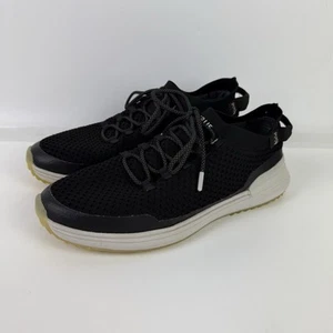 True Linkswear True Lux Sport Golf Shoes Mens 11.5 Black Knit Spikeless Sneakers - Picture 1 of 9
