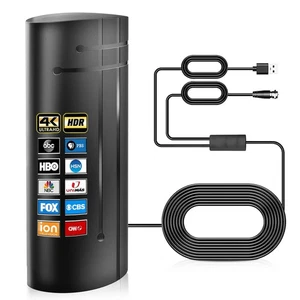 2025 Upgraded TV Antenna Indoor Outdoor, 2200+ Miles Range Amplified Digital ... - Picture 1 of 6