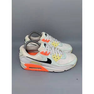 Nike Air Max 90 Blanco Negro Voltio Naranja Zapatos CV8819-101 Para hombres Talla 9 - Imagen 1 de 10