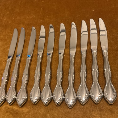 Oneida Community Cantata Stainless Dinner Knives Glossy Flatware Lot Of ...