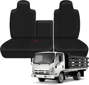 Cubierta de asiento de camioneta compatible con 2006-2024 2025 Isuzu NPR 40/60 banco dividido delantero - Imagen 1 de 8