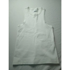 SOLD OUT NYC White The NOT SO BASIC Ribbed Organic Cotton Tank Women Medium - Picture 1 of 4