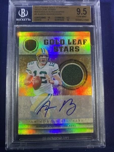 2011 Panini Aaron Rodgers #3 Gold Leaf Stars Patch Auto /10 Beckett 9.5 - Picture 1 of 2