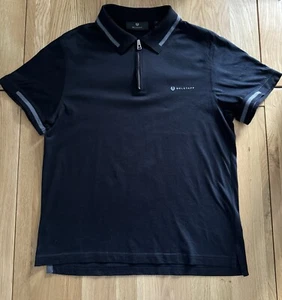 Belstaff Graph Zip Polo T-Shirt Black - Bild 1 von 6