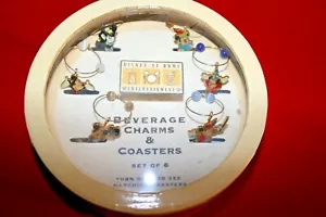 Disney en casa raro retirado Mickey Mouse montaña rusa y dijes de bebidas de vino nuevos en caja - Imagen 1 de 7