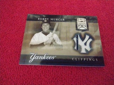 Donruss Greats Yankee Clipings Materials 2005 Bobby Murcer #YC-5 Foto 1 de 2