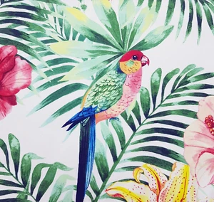 Handmade Decorative Table Runner Bright Tropical Bird Print 148cm x 32cm - Picture 1 of 13