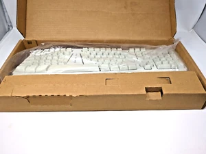 Microsoft Natural Keyboard Elite Vintage PS2 Keyboard - White - Tested - Picture 1 of 7