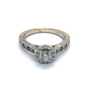 Black Stone Lady's Engagement Diamond Ring 31 Diamonds .57 Carat T.W (EPJ020281) - Picture 1 of 6