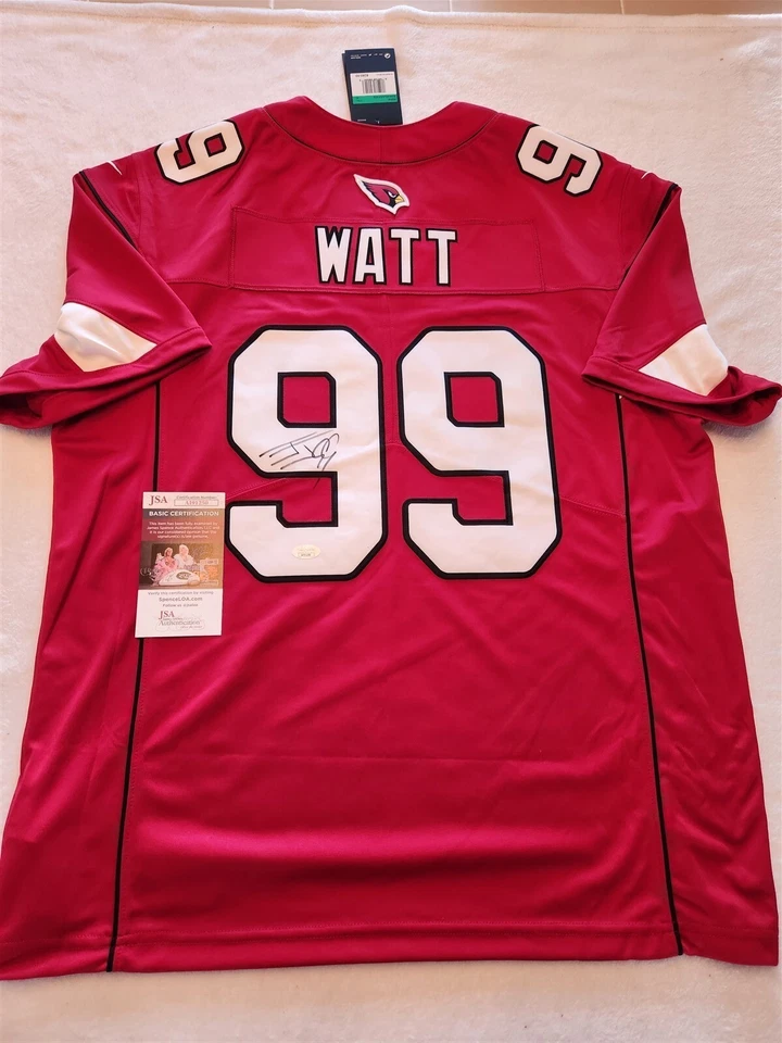 JJ J.J. WATT signed CARDINALS licensed jersey JSA COA Size XL TEXANS - Image 1 of 4