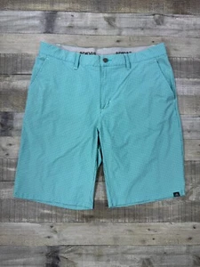 Adidas Shorts Mens 36 Green Gingham Golf Active Stretch Bottoms - Picture 1 of 10