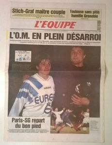 L'EQUIPE N°14.788 du 22/11/1993 -Stich-Graf maître couple(Masters)/L'OM désarroi - Picture 1 of 10