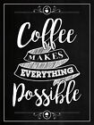 Coffee, Retro Metal Signs/Plaques Man Cave,Novelty Gift, Man Cave, Cafe