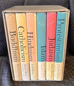 1962 Great Religions of Modern Man 6 Book Box Set Buddhism Judaisim Hinduism - Picture 1 of 7