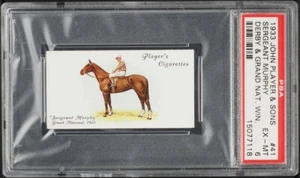 1933 JOHN PLAYER & SONS DERBY AND GRAND NATIONAL WINNERS SERGEANT MURPHY PSA 6 - Picture 1 of 2