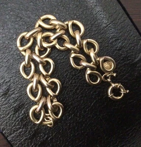 J.Crew Mob Boss’s Wife’s goldenes Armband mit Kragen aufwendig macht ein Statement - Bild 1 von 6