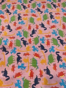 Baby Blanket Comforter Crib Bedding Pink Dinosaur 55x33 - Picture 1 of 5