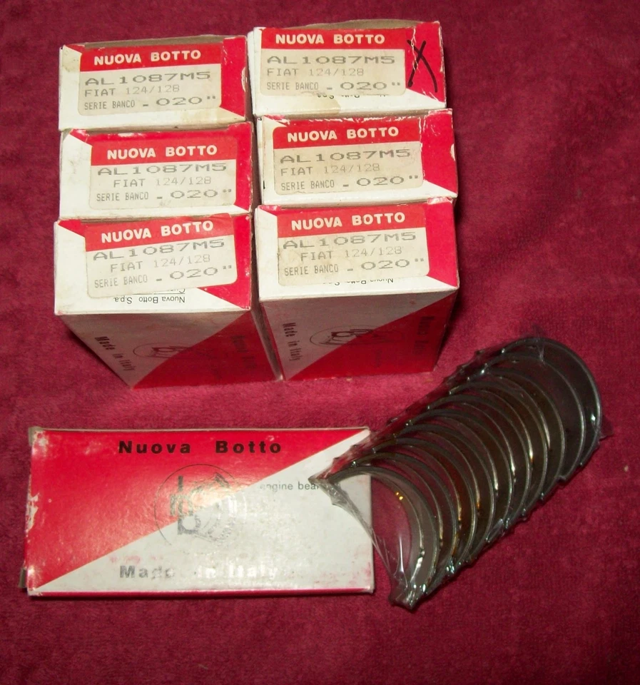 Fiat X1/9 X19 128 sohc engine Main Bearing Set  AL1087M5 20 thou undersize - image 1 of 1