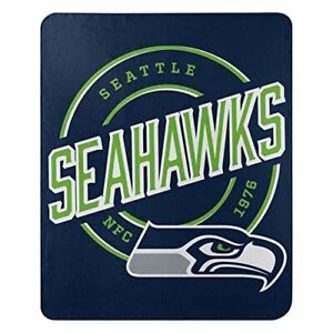 NFL Seattle Seahawks Fleece Throw Blanket, 50" x 60", Campaign