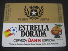 Étiquette Bière Etoile Or Damm. Mondial Football Espagne 1982. Naranjito