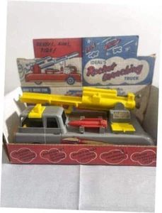 1955 Ideal's Rocket Launching Truck Toy Automic Mobile Unit W/ Box and Rocket ! - Picture 1 of 12