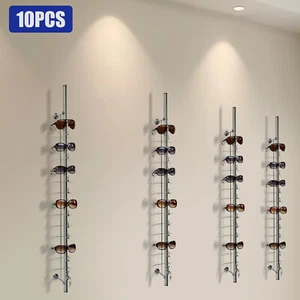 10 Stück 14 Gestell Brillen Sonnenbrillen Brillen Display Stab Ständer mit Schloss Aluminium - Bild 1 von 15