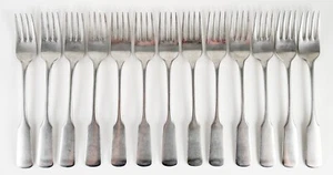 (13) Vintage Older WMF Cromargan Germany PILGRIM Stainless Salad Forks 6.75” - Picture 1 of 10