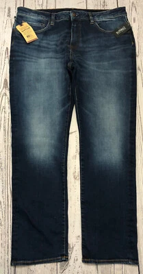 Buffalo David Bitton INDIGO LIGHT MEDIUM JEANS AJUSTADOS CENIZA ELÁSTICOS PARA HOMBRE - BM22633 Foto 1 de 4