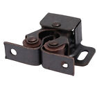 Cupboard Closet Cabinet Metal Double Ball Roller Catch Latch Brown