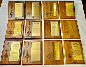Lote de 12 Inventor de Placa de Premio Certificado de Patente de Estados Unidos de Colección HP Hewlett Packard - Imagen 1 de 18