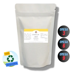 Omega 3-6-9 1000mg Fish Oil - 180 Softgels - High Strength - Nature's Active - Picture 1 of 6