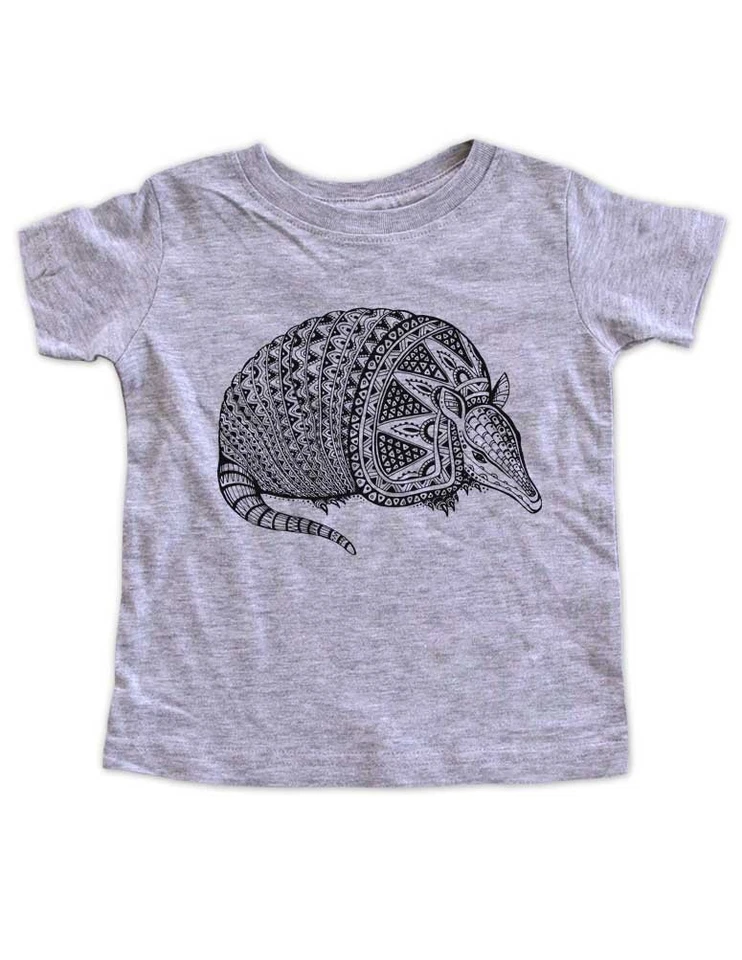 Armadillo Diseño Formas Zoo Animal Cumpleaños Bebé Body, Niño Pequeño, Juvenil Camisa Foto 1 de 1