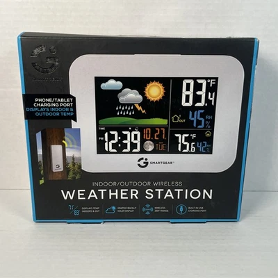 Smart Gear Indoor Outdoor Wireless Weather Station STG-5939-KB Brand New  - Image 1 of 4