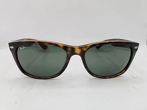 NEW Ray Ban New Wayfarer RB2132 902 Tortoise & G15 Green Sunglasses 58-18-145 - Picture 1 of 7