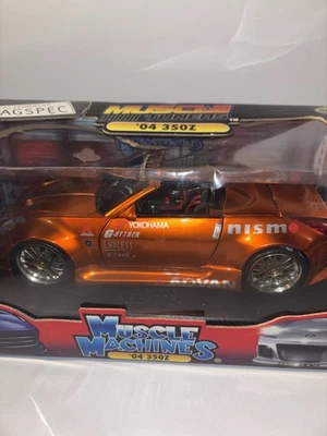 NARANJA QUEMADO 04 NISSAN 350Z MUSCLE MACHINES 1:18 CONVERTIBLE DIECAST ¡SINTONIZADORES DE COCHE! Foto 1 de 4