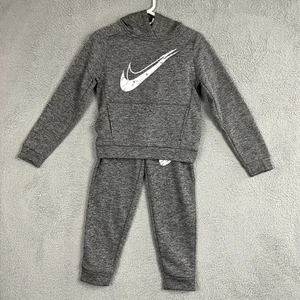 Nike Multi Stain Repel YOUTH MEDIUM Therma-FIT Hoodie and Joggers Set Gray NWT - Picture 1 of 24