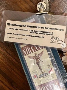 Nirvana Promo Nevermind Pegatina Sin Usar RARA y Sin Usar Boleto París En Útero 12/93 - Imagen 1 de 16