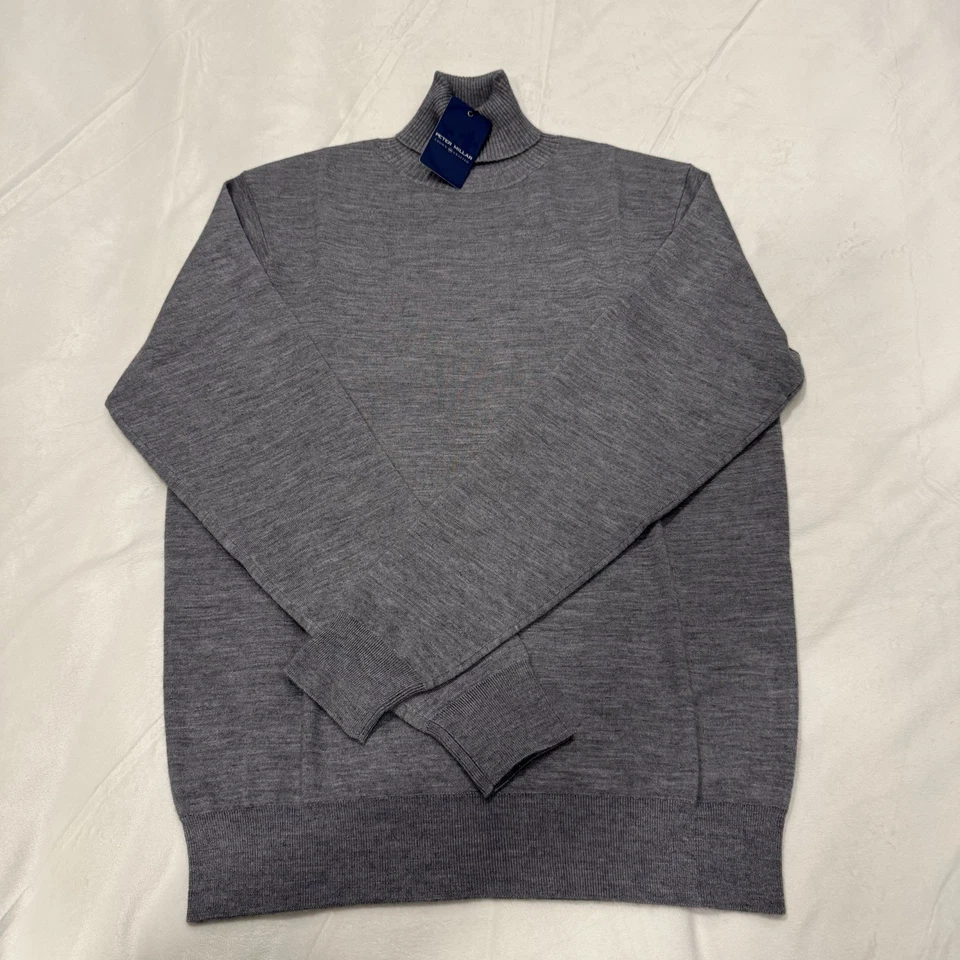 Suéter Peter Millar Corona Artesanal Cuello Tortuga Talla Pequeña Gris Nuevo con Etiquetas $348 Foto 1 de 4