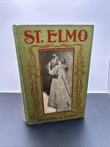 St. Elmo Hardback Augusta J. Evans 1896 Vintage Old Novel Antique Book N9 - Picture 1 of 19