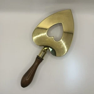 VTG Baldwin Brass Heart Trivet W/Handle American Heritage Collection 11.5in EUC - Picture 1 of 9