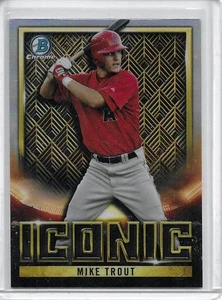 2023 Bowman Chrome Iconic Mike Trout Los Angeles Angels #BI-1 - Picture 1 of 2