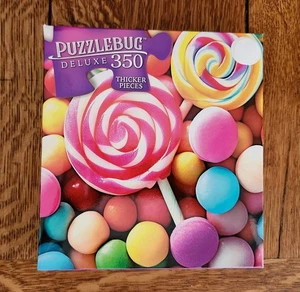 Puzzlebug Deluxe *Swirls & Twirls Lollipops* 350 piece Jigsaw Puzzle 20x12 - Picture 1 of 4