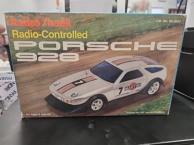 Vintage Radio Shack Radio-Controlled Porsche 928 Remote #60-3041 Martini  - Image 1 of 2