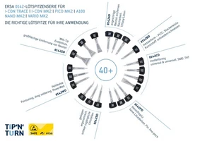 ERSA 0142 Lötspitzen-Serie für i-Tool TRACE / 0ICT1000A i-CON Trace ERSADUR   - Bild 1 von 46