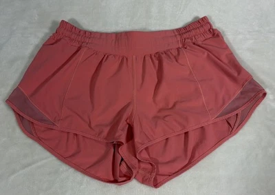 Lululemon Hotty Hot II Shorts Women's 12 Apricot Zipper Pocket Lined W7AUSR - Image 1 of 4