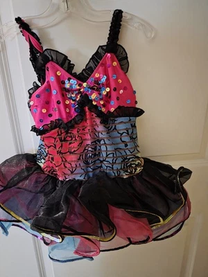 Girls Multi Colored Ballet costume With Tutu - Image 1 of 4