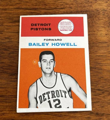 1961-62 Fleer NBA #20 Bailey Howell RC Pistons Bullets Celtics 76ers HOF - Image 1 of 2