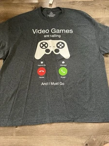 T-Shirt "Video Games Are Calling" Gr. 3XL Neu - Bild 1 von 3