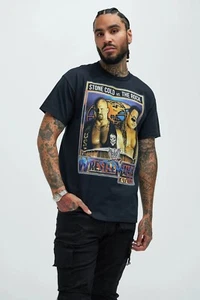 Stone Cold Steve Austin vs The Rock WrestleMania T-Shirt Tee WWF WW Men’s Large - Picture 1 of 4